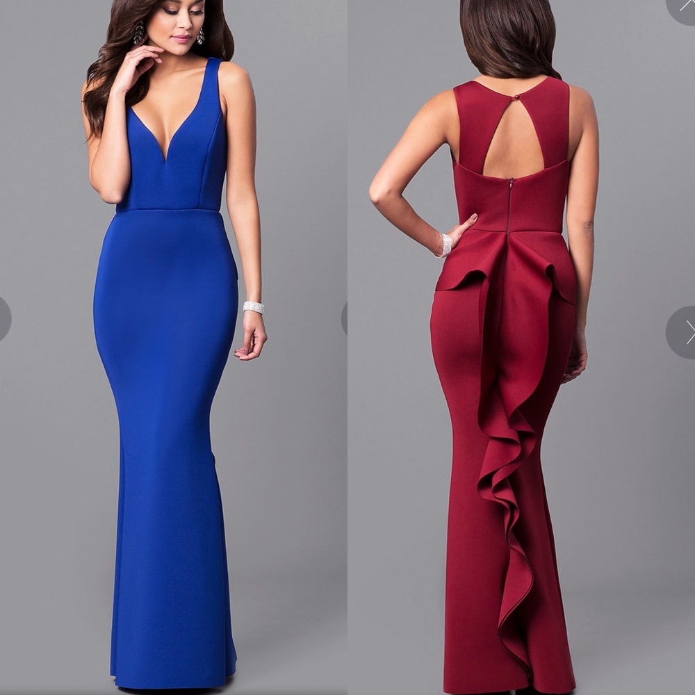 NWT Promgirl Royal Blue Long Prom Dress Small